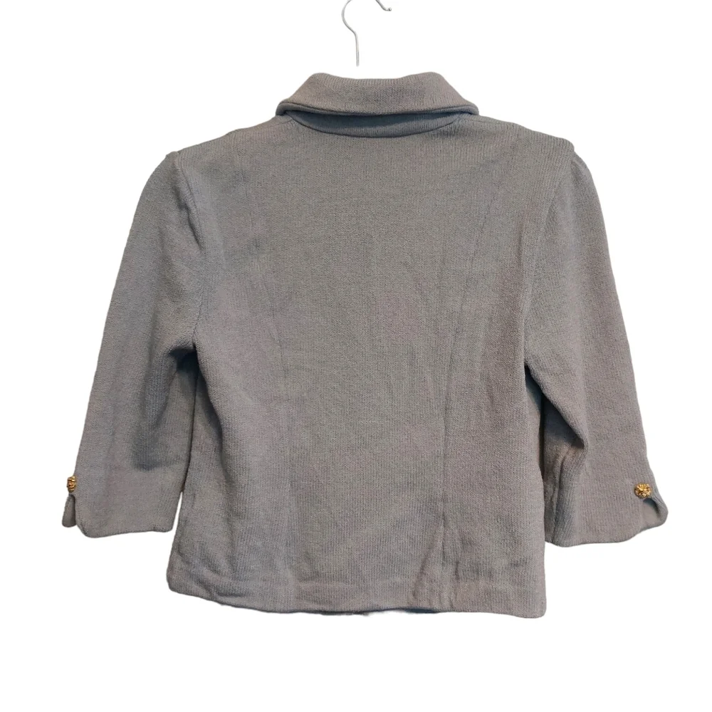 St. John Light Blue Cardigan Sweater - Picture 3 of 6